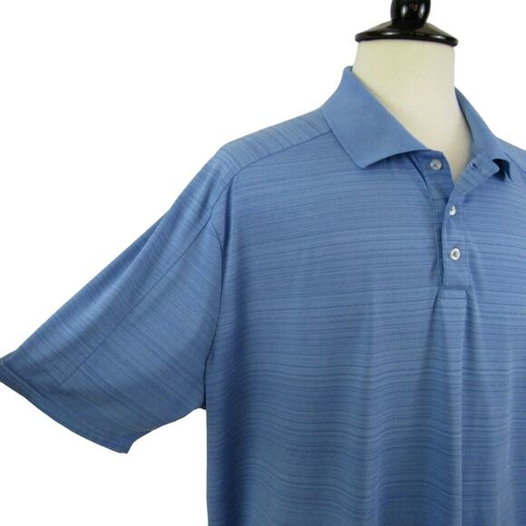 Lands’ End Polo Golf Shirt Men’s Size 2XL Short Sleeves Blue - Picture 9 of 11